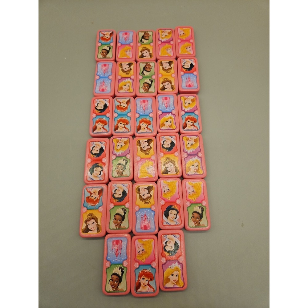 Disney Princess Dominos For Game Replacement Complete Set Of 28